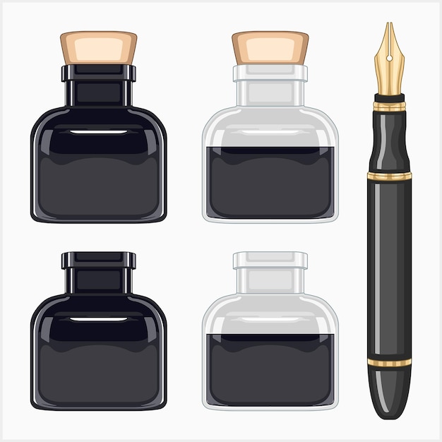 periodismo materiales de escritura pluma y tinta