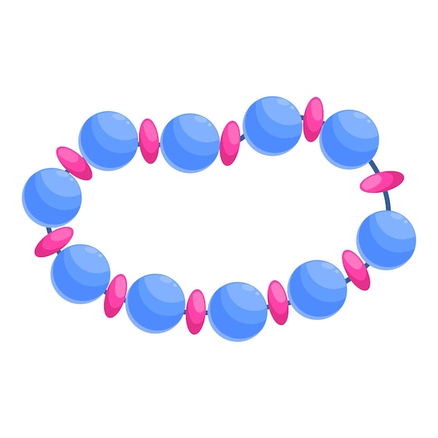 Perlas azules y rosas que forman una pulsera para la moda y el estilo
