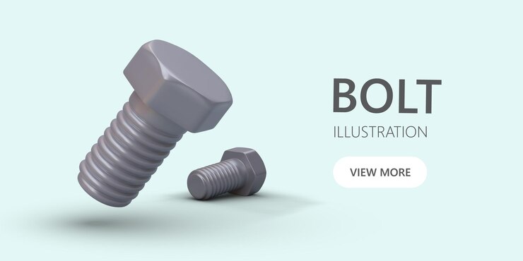 Vector pernos cortos 3d con cabeza hexagonal piezas pequeñas para fijación cartel para publicidad tienda del fabricante pernos estructurales con rosca selección de piezas por tamaño de material campo de aplicación