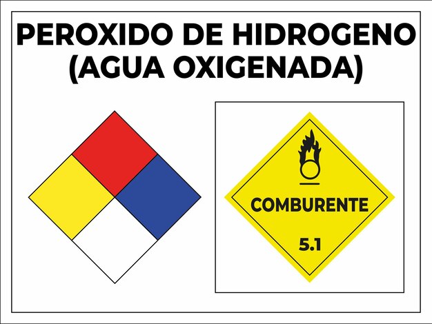 Vector peróxido de senalética