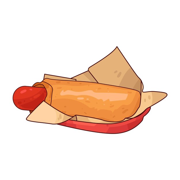 El perrito caliente.