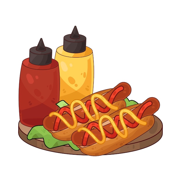 El perrito caliente.