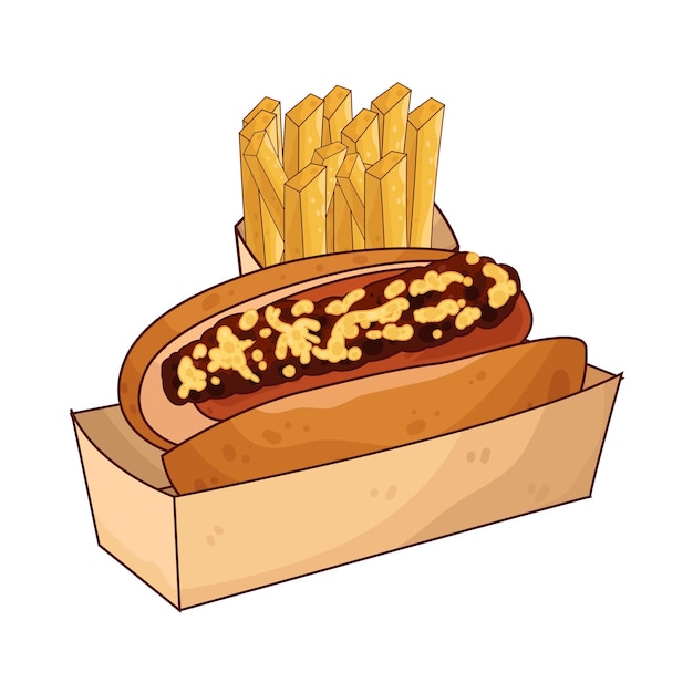 El perrito caliente.