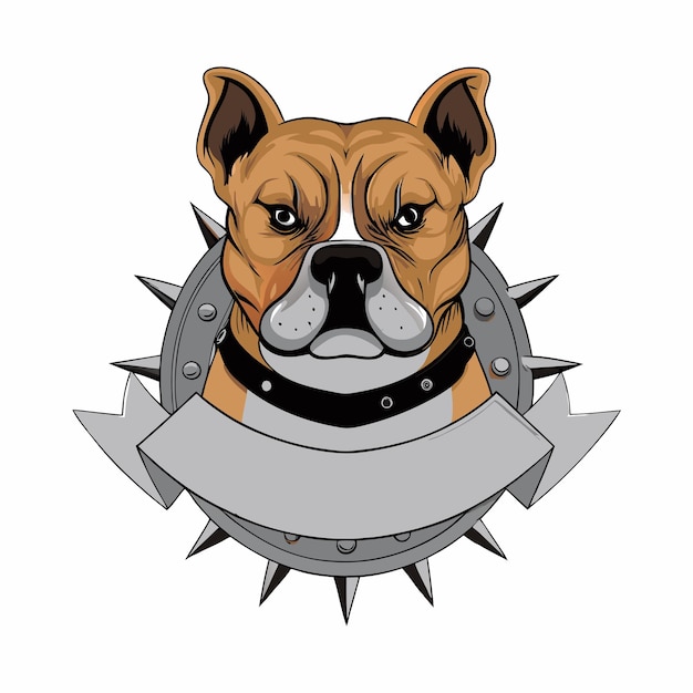 un perro con un collar que dice "perro" en él