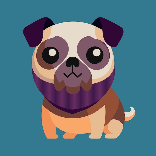 un perro con un collar y un suéter en él