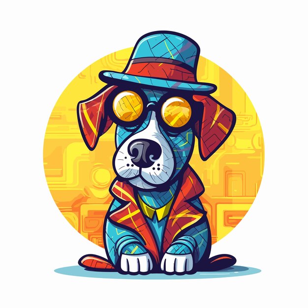 Vector perro deductivo