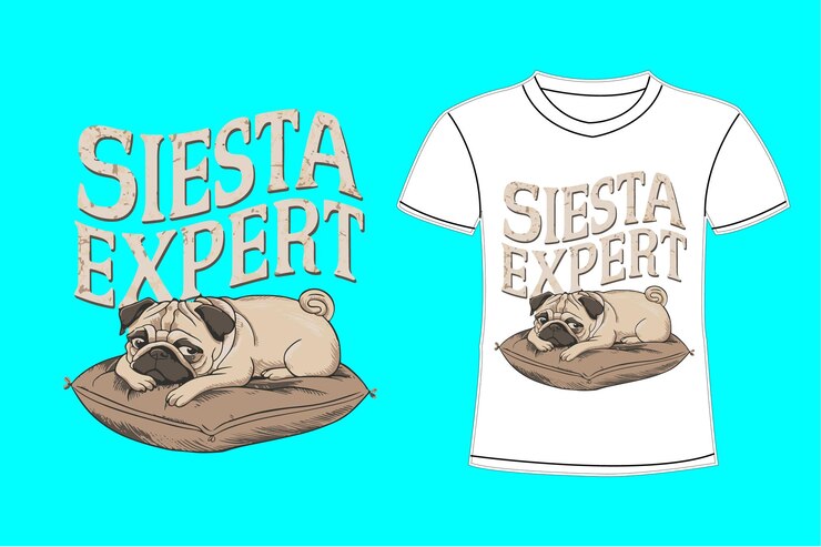 un perro de dibujos animados está durmiendo en una roca con un pug en él