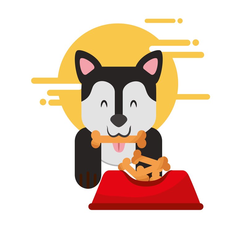 Vector perro domestico