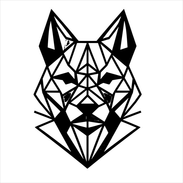 Perro geométrico Svg