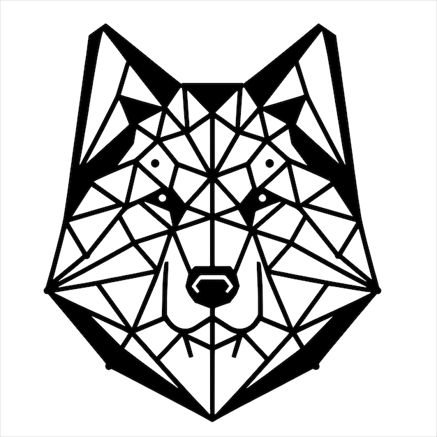 Perro geométrico Svg