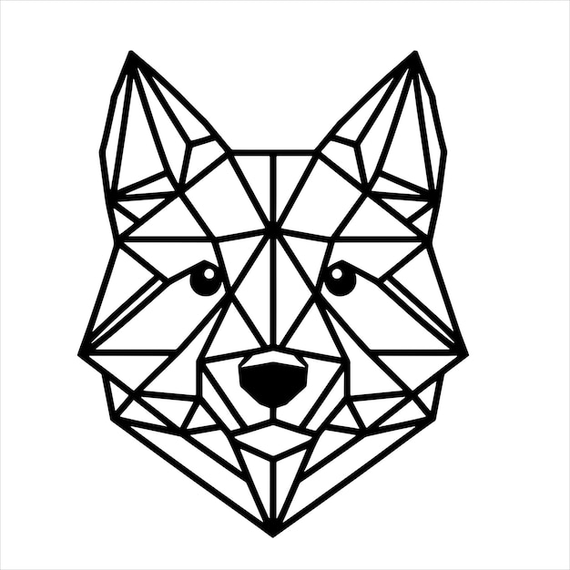 Perro geométrico Svg