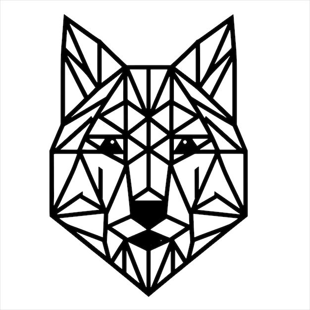 Perro geométrico Svg