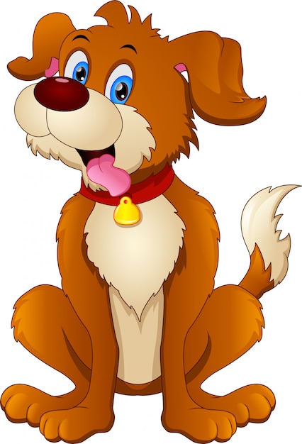 Perro gracioso de dibujos animados
