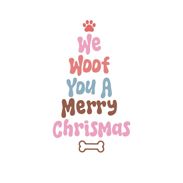 El perro gracioso de Navidad dice diseño SVG