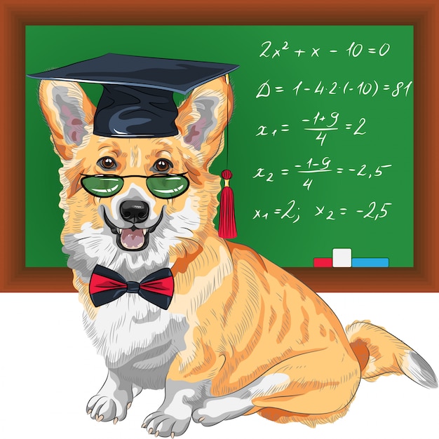 perro graduado Pembroke Welsh corgi