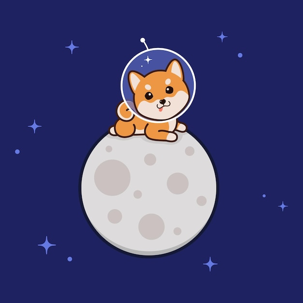 perro a la luna