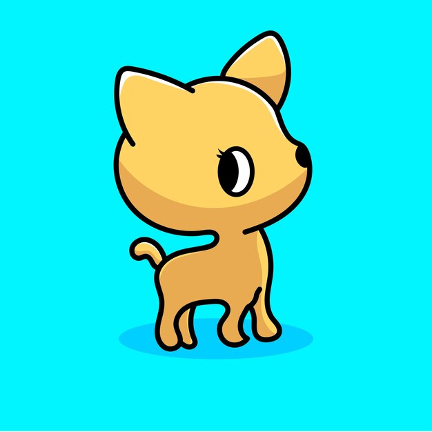 Perro Mascota Dibujos Animados Divertido Vector Sonrisa Felicidad Diversión Lindo
