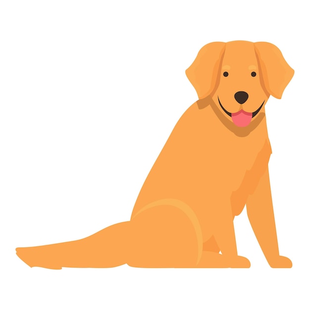Perro mascota icono dibujos animados vector Cachorro cabeza Pose canino