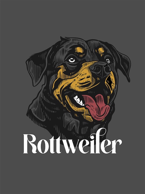 un perro negro y amarillo con una lengua saliendo