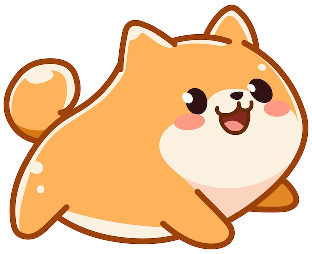 El perro de la Pomerania Kawaii