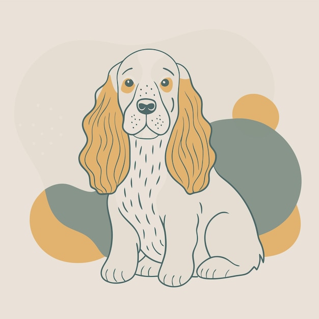 un perro que tiene la palabra "perro" en él