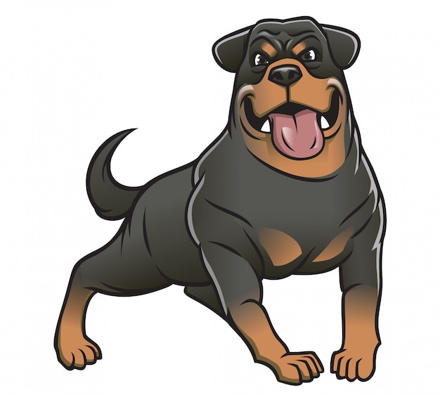 Perro rottweiler grande