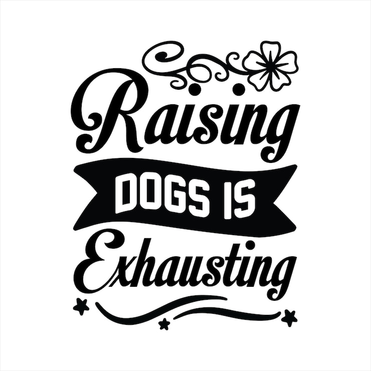 Vector perro svg diseño
