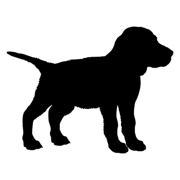 Vector perros cachorros silueta de cachorro silueta de perro bebé cachorro gordon setter