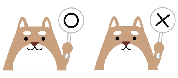 Perros con un círculo y una etiqueta cruzada