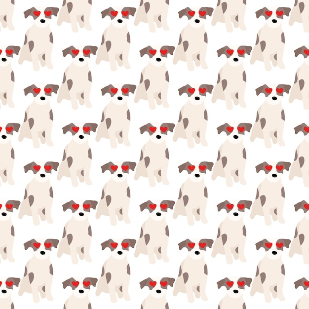 Perros lindos Jack Russell Terrier Fanny animales Perfecto para ropa de bebé niños diseño de impresión textil