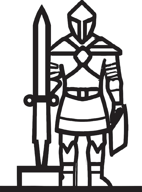 Persian Warrior Vector Icon Design Gráfico