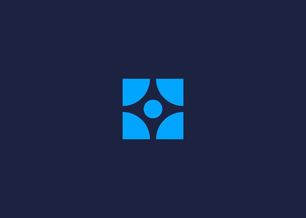 persona con diseño de icono de logotipo cuadrado inspiración de plantilla de diseño vectorial
