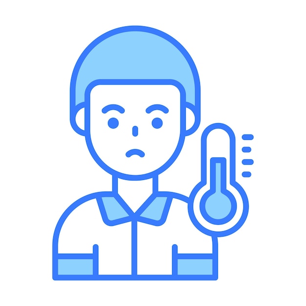 persona enferma Conceptos modernos de diseño Ilustración vectorial