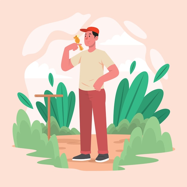 persona ilustración personaje vector avatar masculino de negocios dibujos animados hombre aislado diseño de escenarios