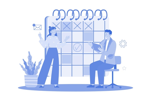 Persona de negocios mirando el horario