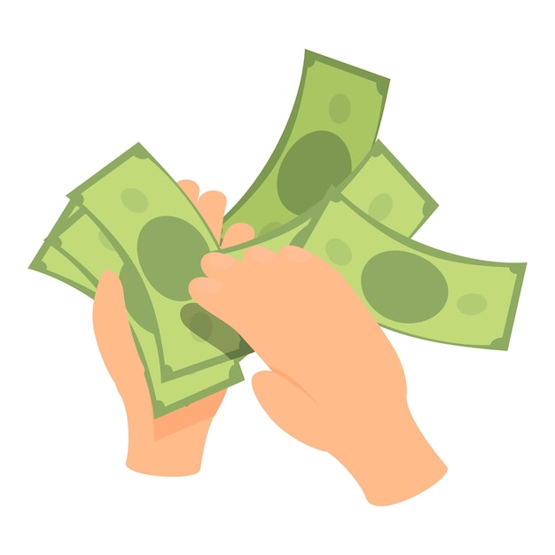 Persona que cuenta el dinero Concepto de ahorro y finanzas de riqueza