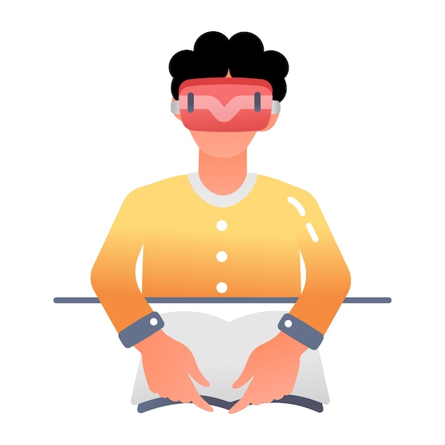 una persona que lleva un par de gafas con un fondo blanco