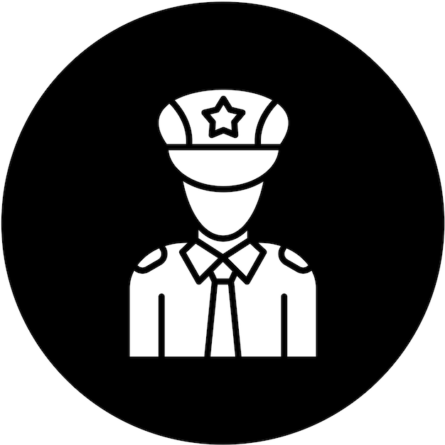 una persona en uniforme con una estrella en la cabeza