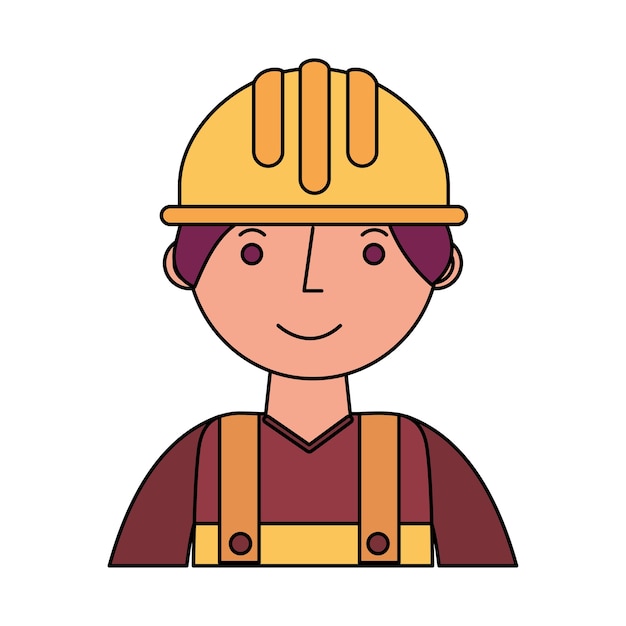 Personaje de avatar constructor de construcción