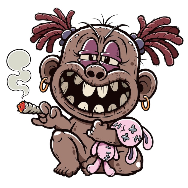 Personaje de bebé malvado