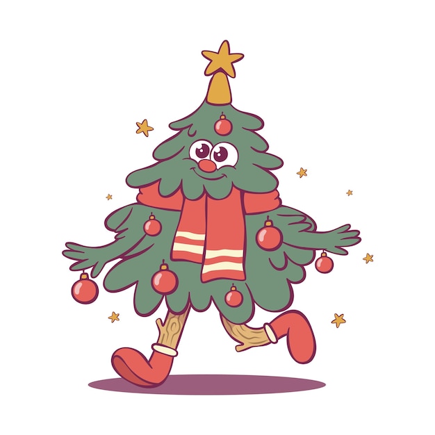 Un personaje caprichoso y alegre del árbol de Navidad.