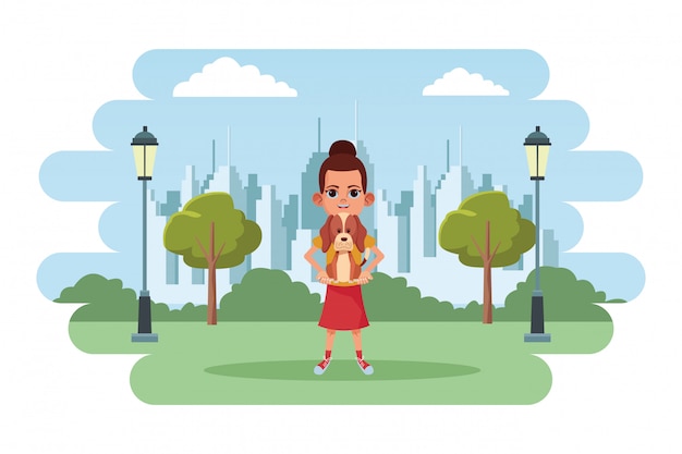 personaje de dibujos animados de avatar de niño pequeño