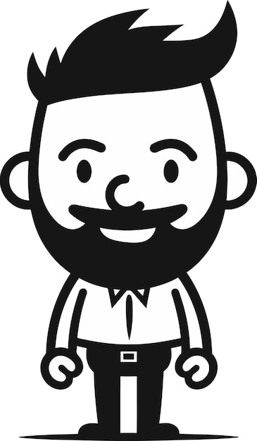 un personaje de dibujos animados con bigote y bigote