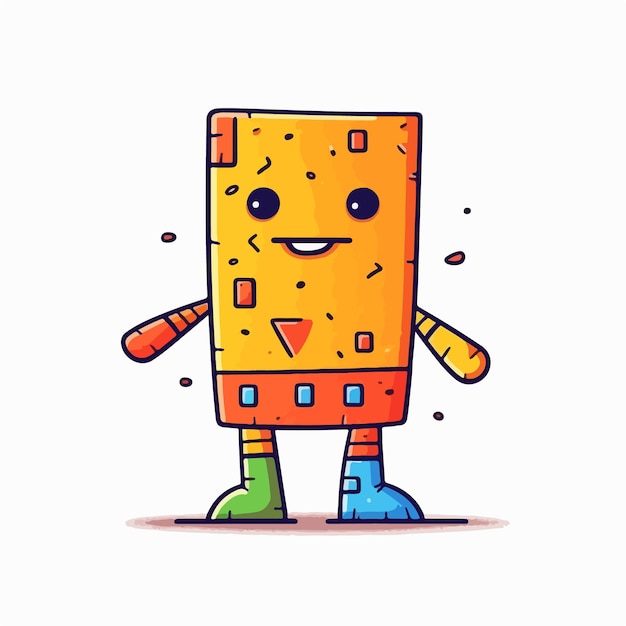 Un personaje de dibujos animados de bob esponja con una cara colorida.