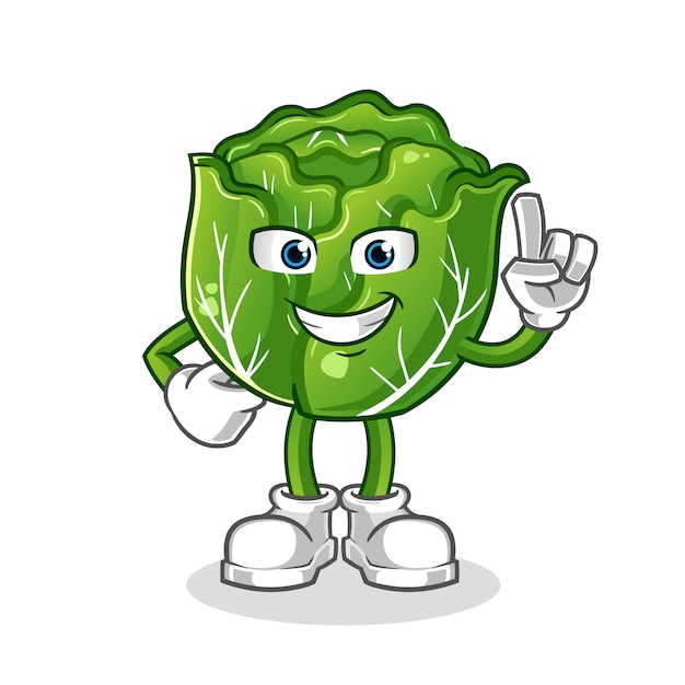 Personaje de dibujos animados de col