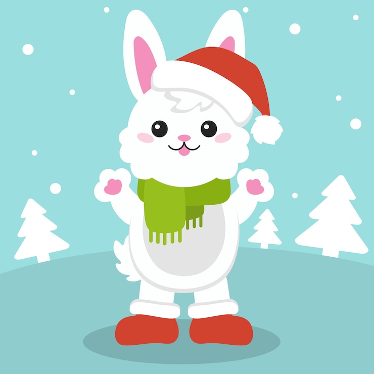 Vector personaje de dibujos animados conejo fondo de color para su diseño para fondos de pantalla cubiertas postales pancartas