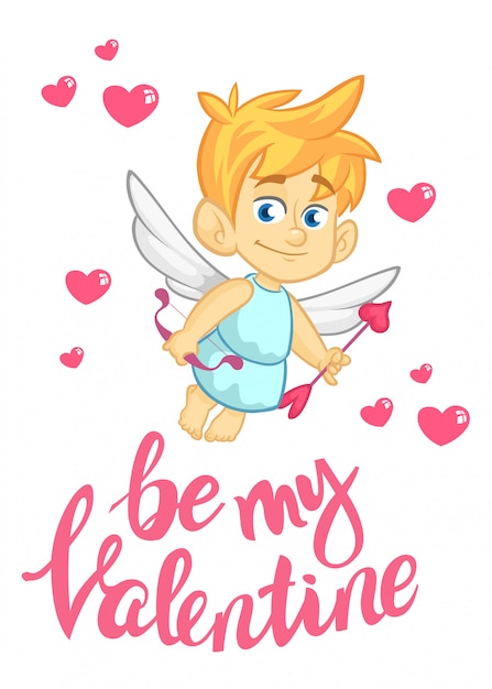 Personaje de dibujos animados cupido