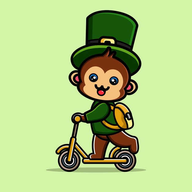 Personaje de dibujos animados del día de San Patricio duende