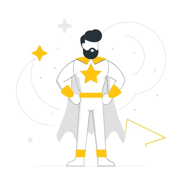 un personaje de dibujos animados con una estrella en el pecho y una estrella en la parte superior