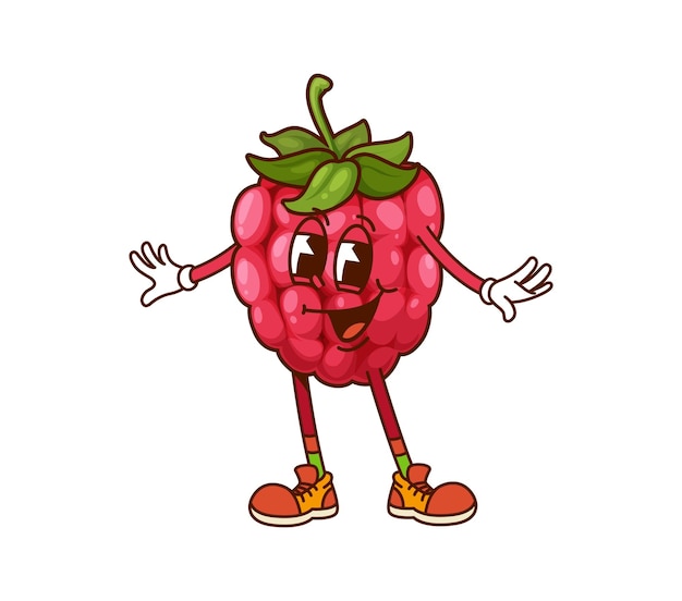 Personaje de dibujos animados de frambuesa